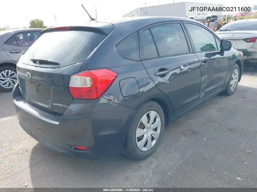 JF1GPAA68CG211600 2012 Subaru Impreza 2.0I