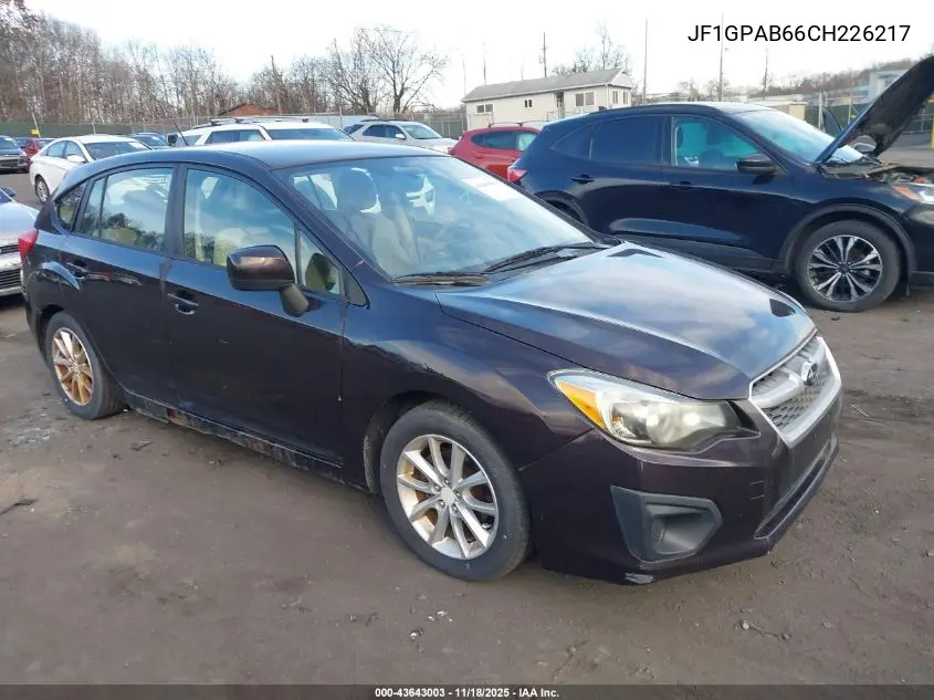 JF1GPAB66CH226217 2012 Subaru Impreza 2.0I Premium