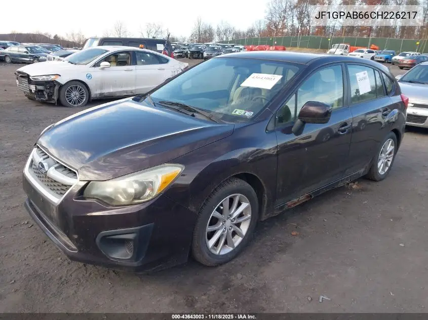 JF1GPAB66CH226217 2012 Subaru Impreza 2.0I Premium