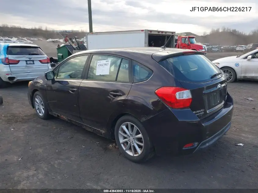 JF1GPAB66CH226217 2012 Subaru Impreza 2.0I Premium