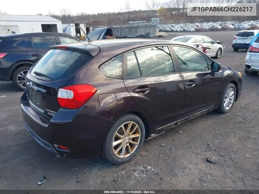 JF1GPAB66CH226217 2012 Subaru Impreza 2.0I Premium
