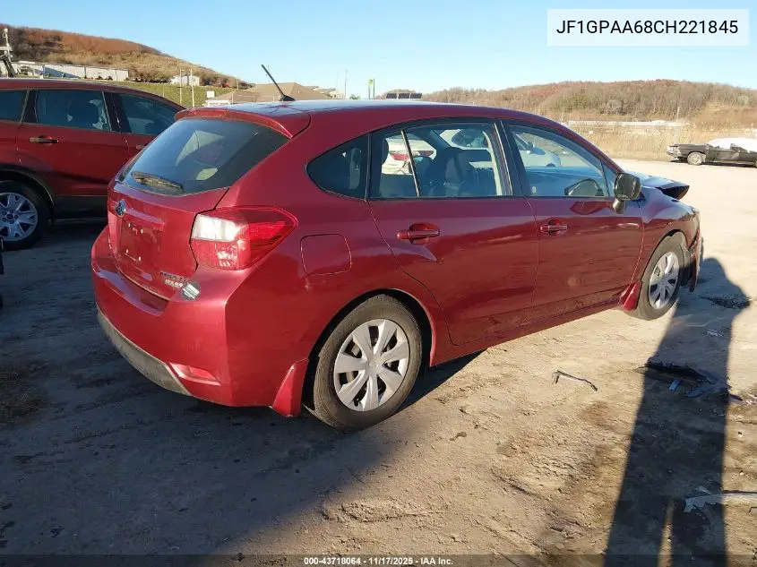 JF1GPAA68CH221845 2012 Subaru Impreza 2.0I