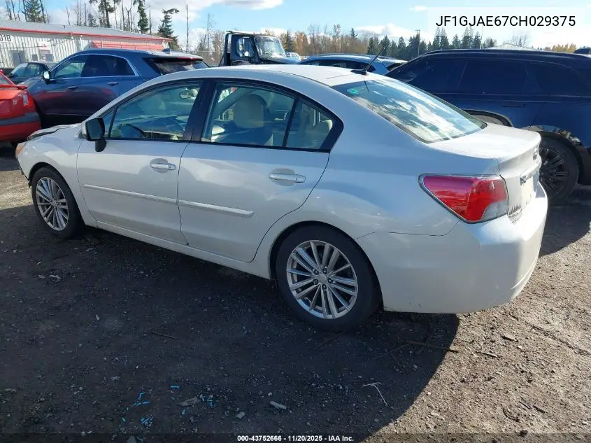 JF1GJAE67CH029375 2012 Subaru Impreza 2.0I Premium
