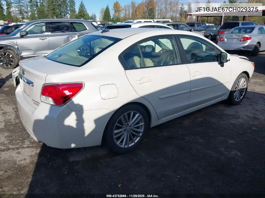 JF1GJAE67CH029375 2012 Subaru Impreza 2.0I Premium
