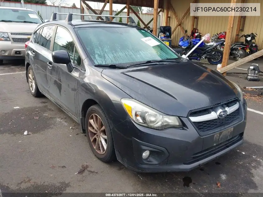 JF1GPAC60CH230214 2012 Subaru Impreza 2.0I Premium