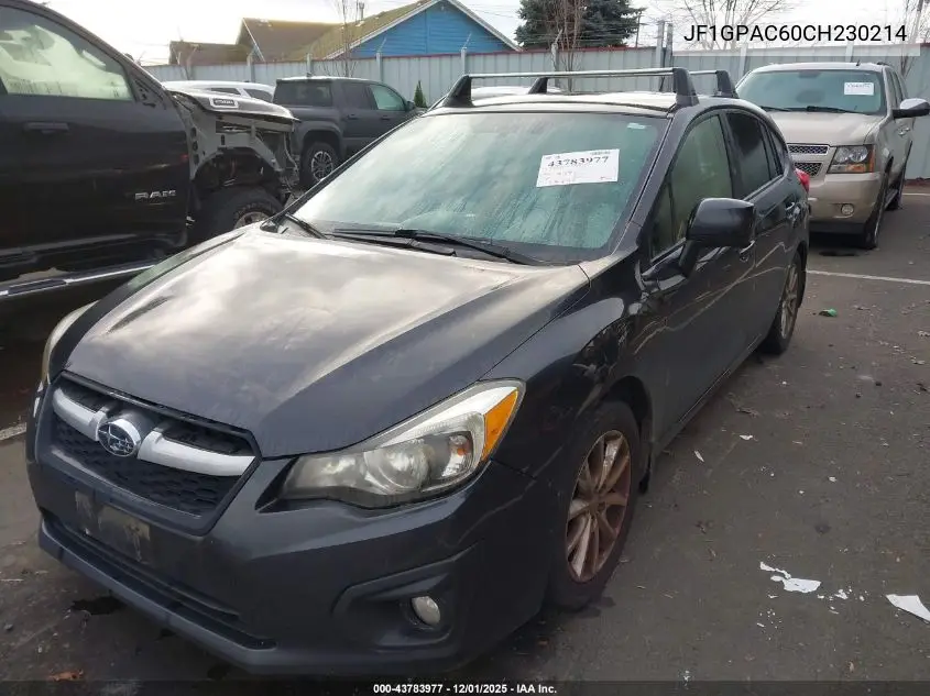 JF1GPAC60CH230214 2012 Subaru Impreza 2.0I Premium
