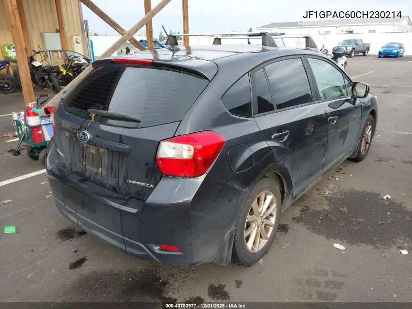 JF1GPAC60CH230214 2012 Subaru Impreza 2.0I Premium