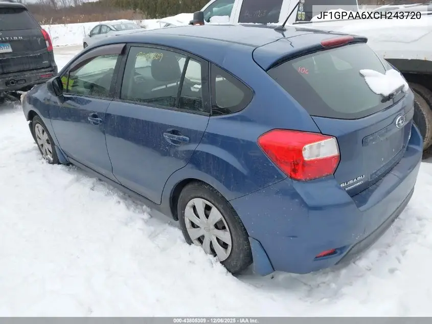 JF1GPAA6XCH243720 2012 Subaru Impreza 2.0I