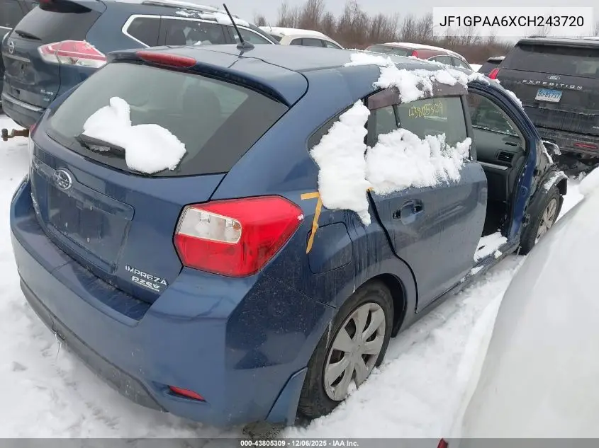 JF1GPAA6XCH243720 2012 Subaru Impreza 2.0I