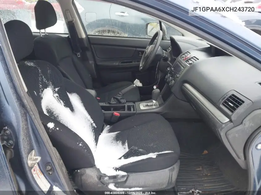 JF1GPAA6XCH243720 2012 Subaru Impreza 2.0I