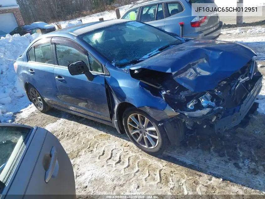 JF1GJAC65CH012951 2012 Subaru Impreza 2.0I Premium