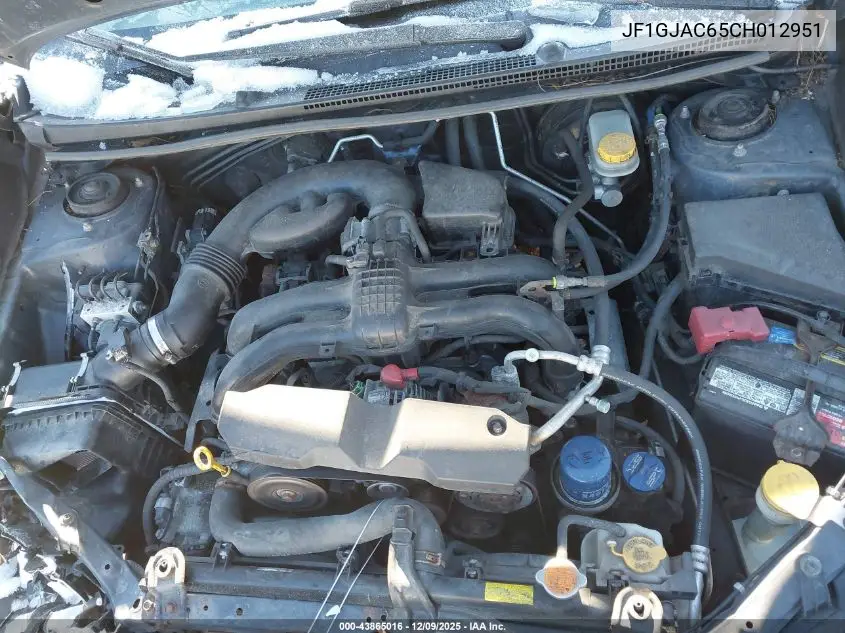 JF1GJAC65CH012951 2012 Subaru Impreza 2.0I Premium