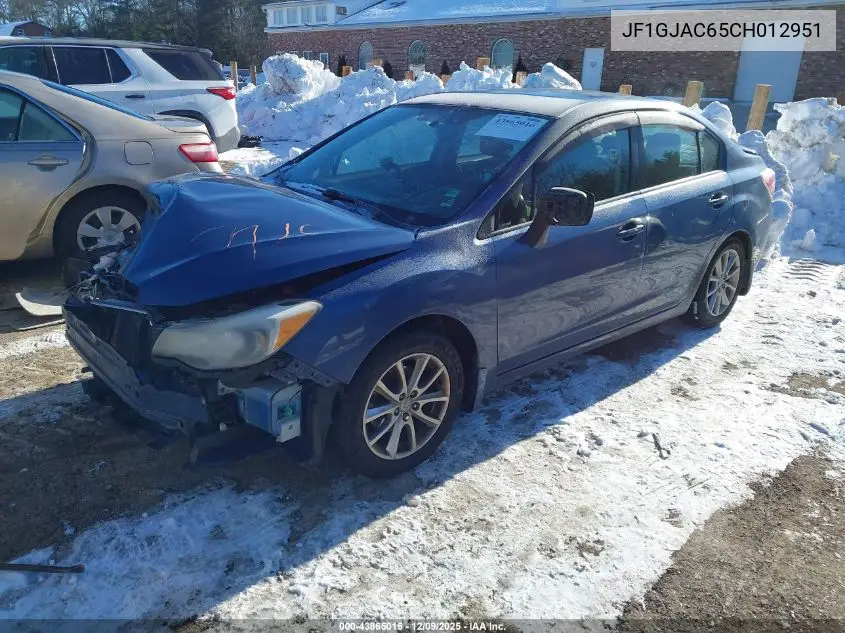 JF1GJAC65CH012951 2012 Subaru Impreza 2.0I Premium