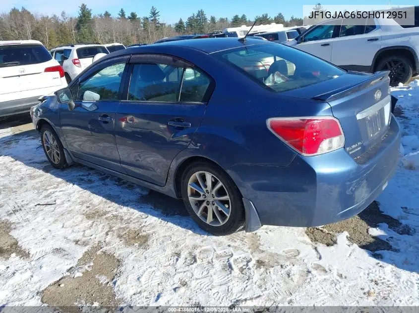 JF1GJAC65CH012951 2012 Subaru Impreza 2.0I Premium