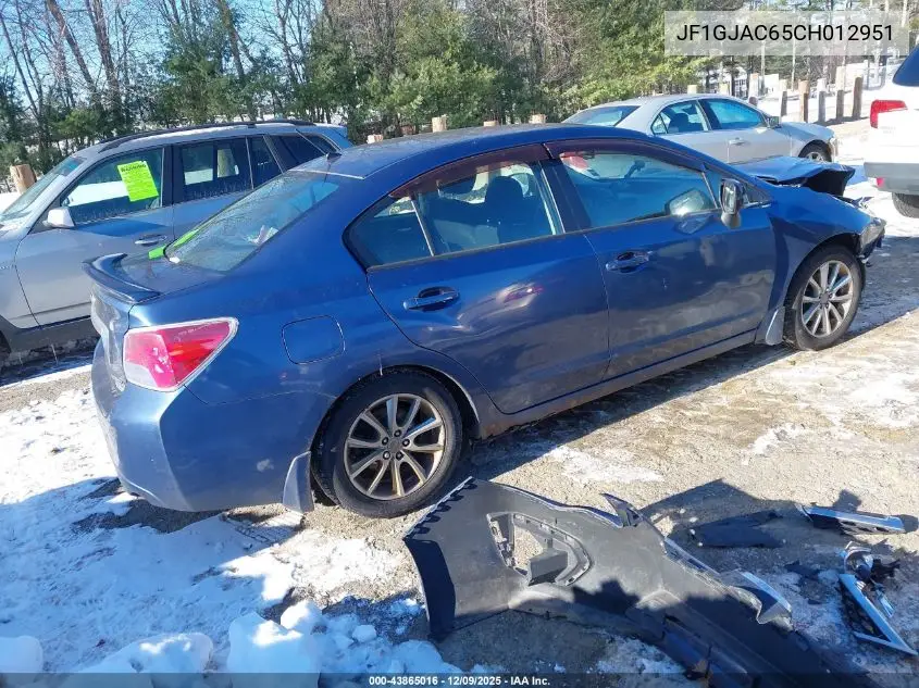 JF1GJAC65CH012951 2012 Subaru Impreza 2.0I Premium