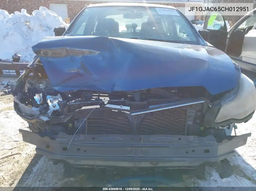 JF1GJAC65CH012951 2012 Subaru Impreza 2.0I Premium