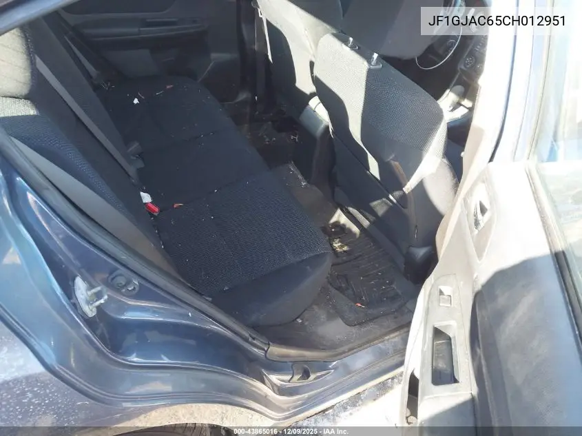 JF1GJAC65CH012951 2012 Subaru Impreza 2.0I Premium