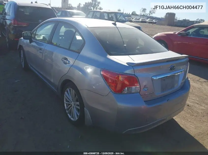 JF1GJAH66CH004477 2012 Subaru Impreza 2.0I Limited