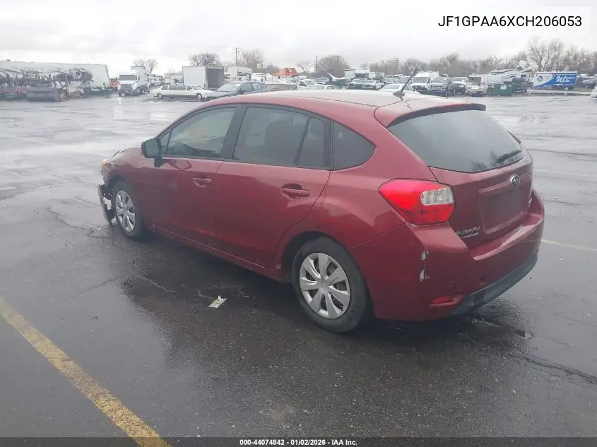 JF1GPAA6XCH206053 2012 Subaru Impreza 2.0I