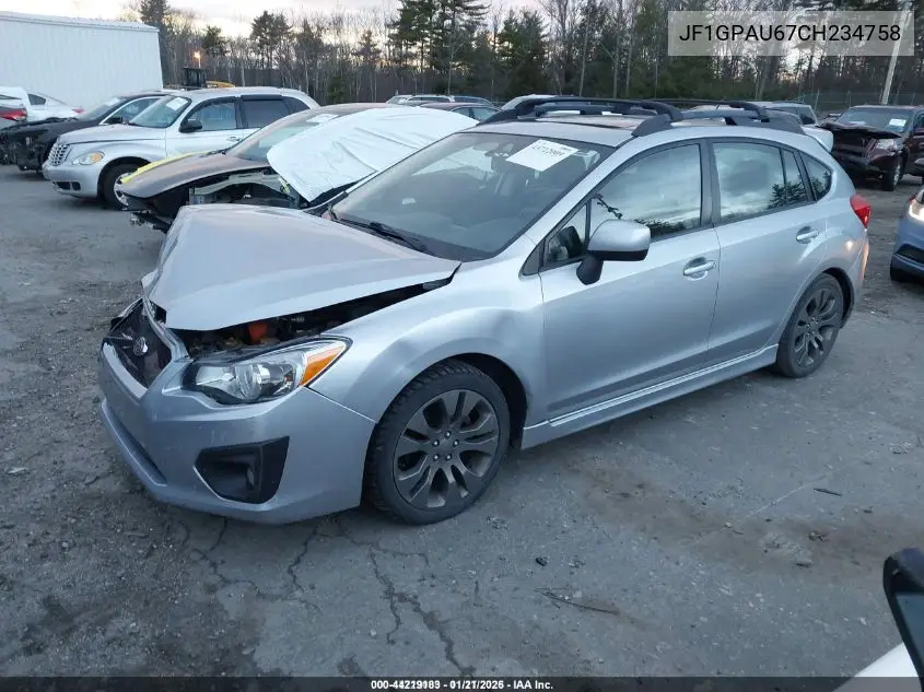 JF1GPAU67CH234758 2012 Subaru Impreza 2.0I Sport Limited