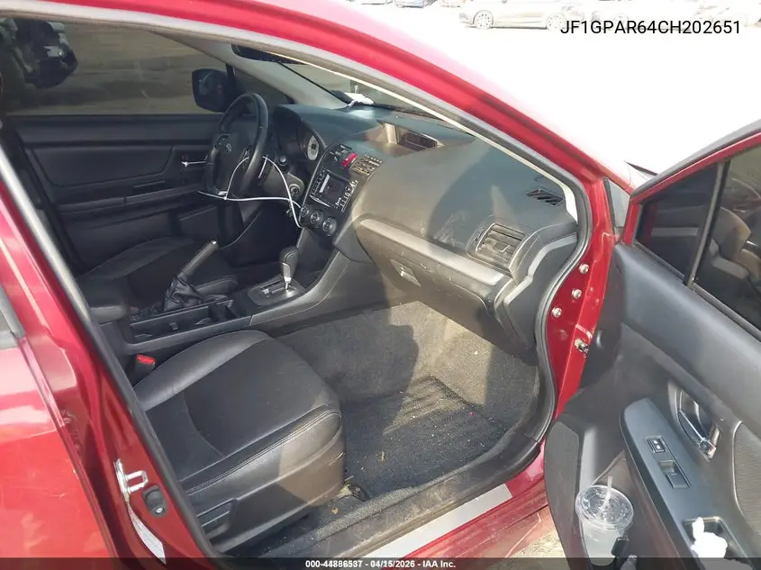 JF1GPAR64CH202651 2012 Subaru Impreza 2.0I Sport Limited