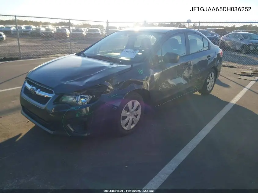 JF1GJAA65DH036252 2013 Subaru Impreza 2.0I