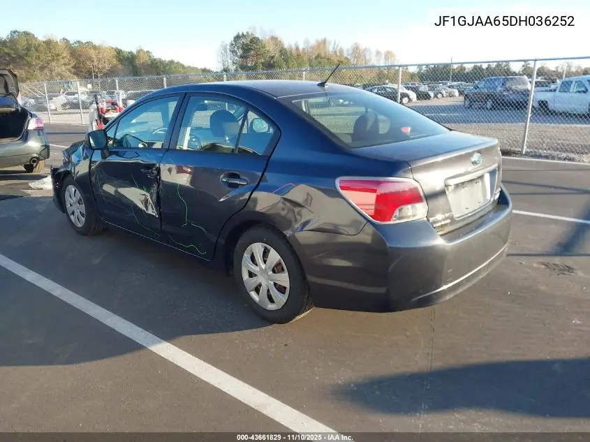 JF1GJAA65DH036252 2013 Subaru Impreza 2.0I