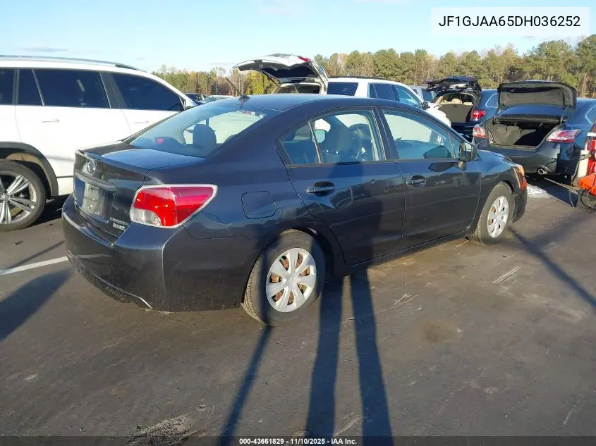 JF1GJAA65DH036252 2013 Subaru Impreza 2.0I