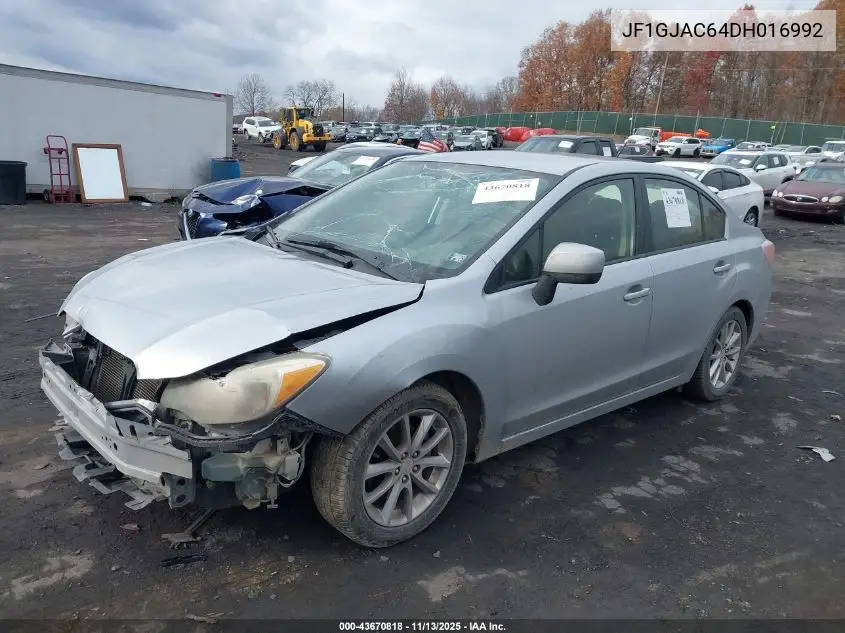 JF1GJAC64DH016992 2013 Subaru Impreza 2.0I Premium