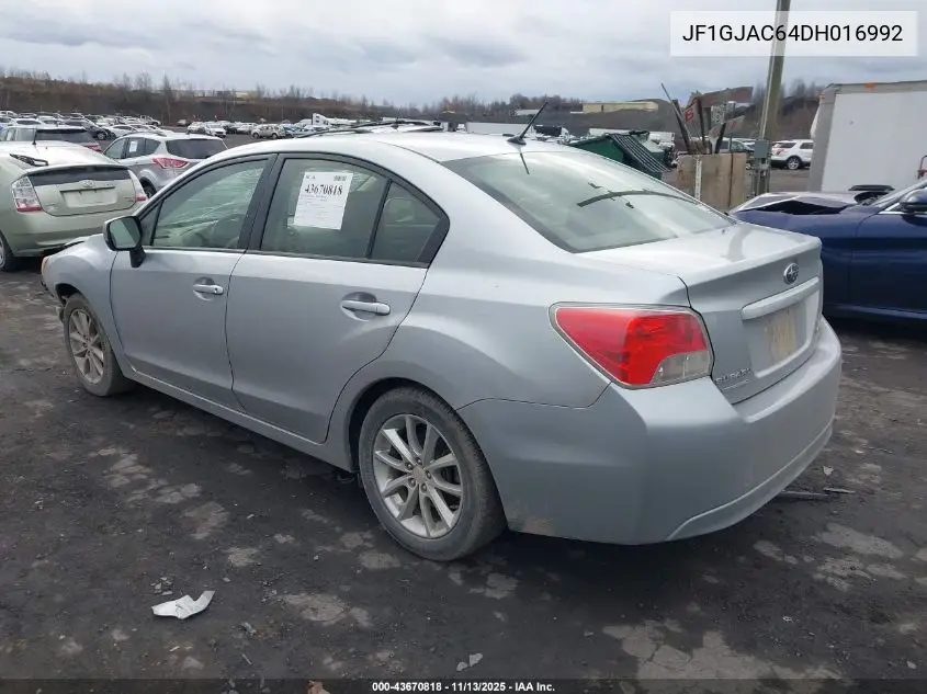 JF1GJAC64DH016992 2013 Subaru Impreza 2.0I Premium