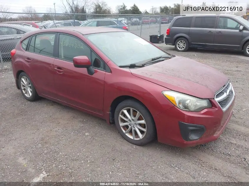 JF1GPAC6XD2216910 2013 Subaru Impreza 2.0I Premium