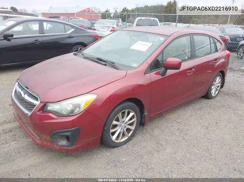 JF1GPAC6XD2216910 2013 Subaru Impreza 2.0I Premium