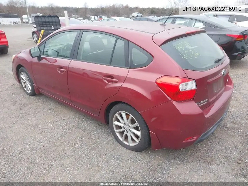 JF1GPAC6XD2216910 2013 Subaru Impreza 2.0I Premium