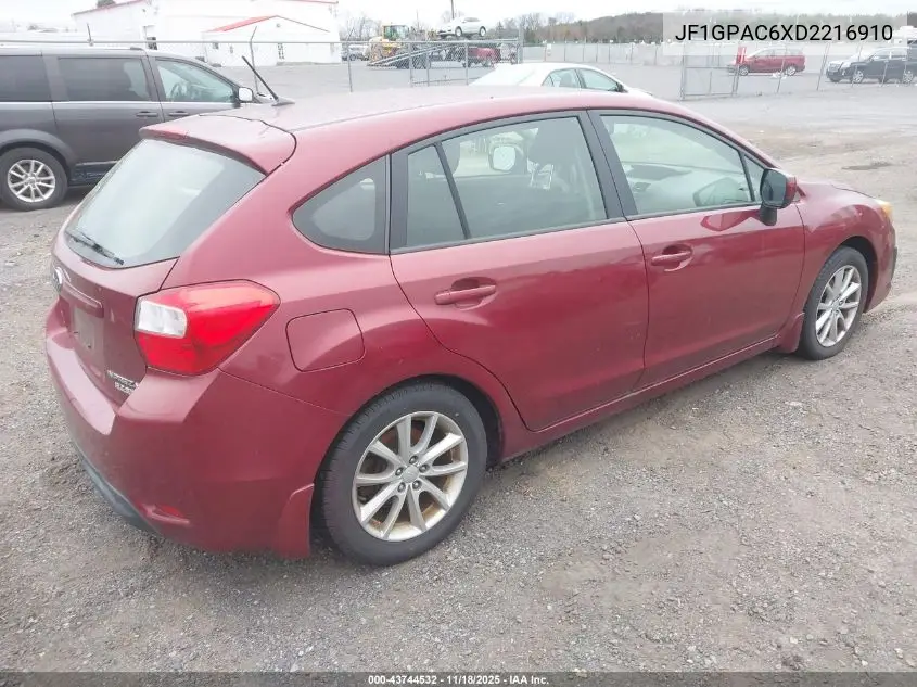 JF1GPAC6XD2216910 2013 Subaru Impreza 2.0I Premium