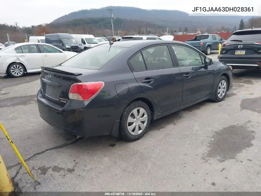JF1GJAA63DH028361 2013 Subaru Impreza 2.0I