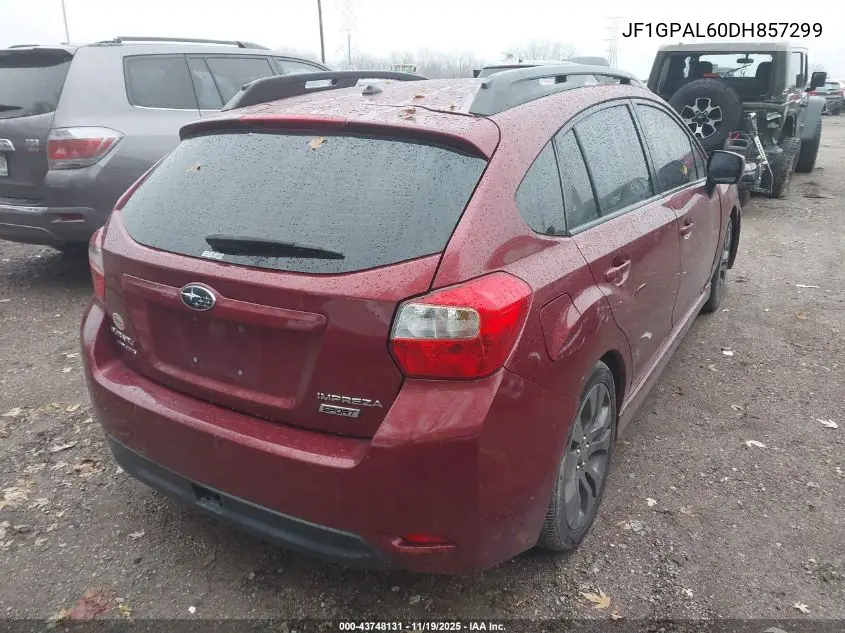 JF1GPAL60DH857299 2013 Subaru Impreza 2.0I Sport Premium