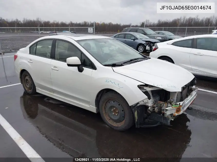 JF1GJAD65EG014674 2014 Subaru Impreza 2.0I Premium