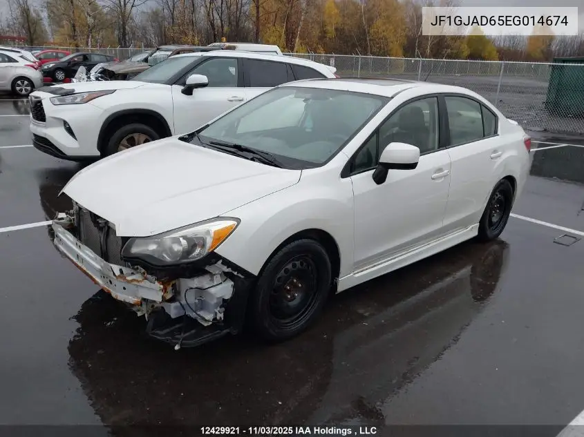 JF1GJAD65EG014674 2014 Subaru Impreza 2.0I Premium