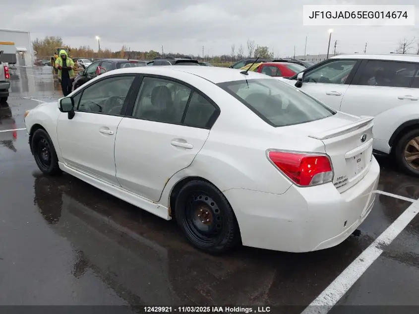 JF1GJAD65EG014674 2014 Subaru Impreza 2.0I Premium
