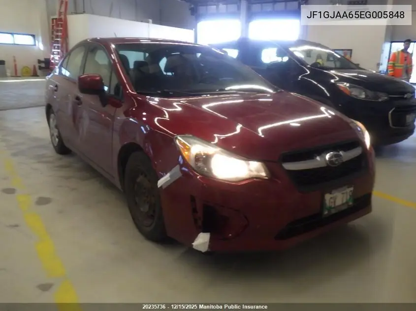 JF1GJAA65EG005848 2014 Subaru Impreza 2.0I