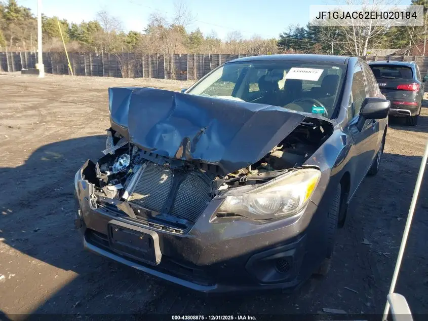 JF1GJAC62EH020184 2014 Subaru Impreza 2.0I Premium