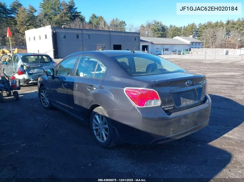 JF1GJAC62EH020184 2014 Subaru Impreza 2.0I Premium