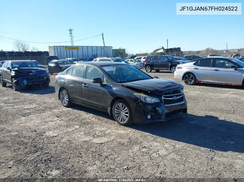 JF1GJAN67FH024522 2015 Subaru Impreza 2.0I Limited