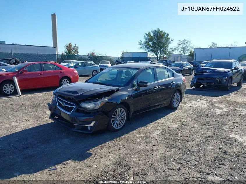 JF1GJAN67FH024522 2015 Subaru Impreza 2.0I Limited