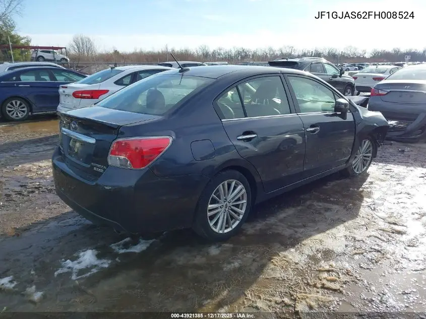 JF1GJAS62FH008524 2015 Subaru Impreza 2.0I Limited
