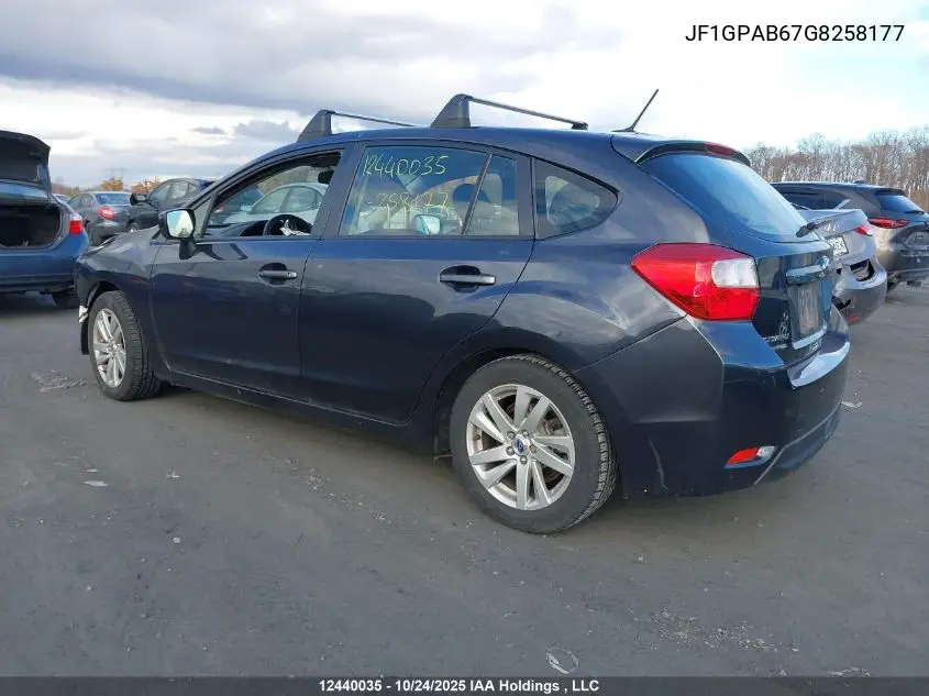 JF1GPAB67G8258177 2016 Subaru Impreza 2.0I Touring Package