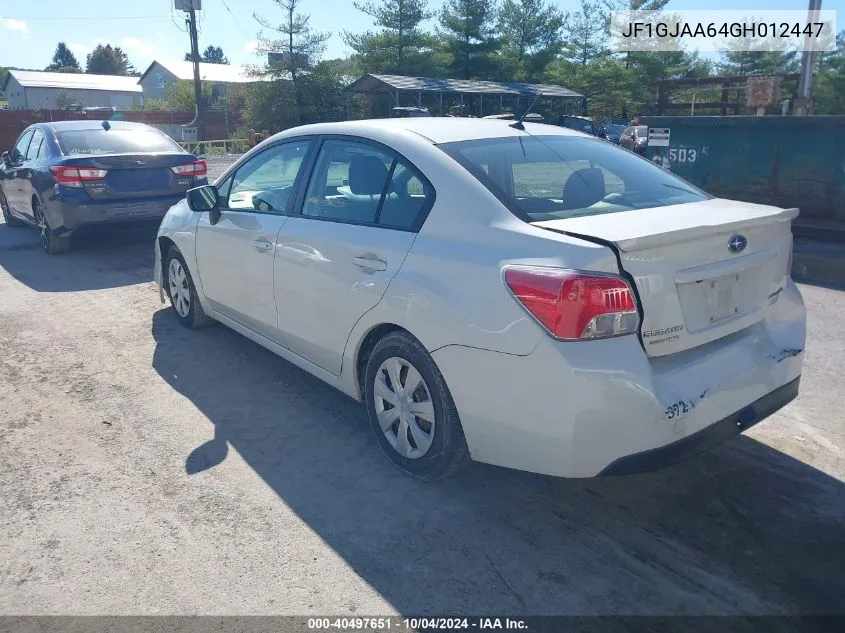 JF1GJAA64GH012447 2016 Subaru Impreza 2.0I