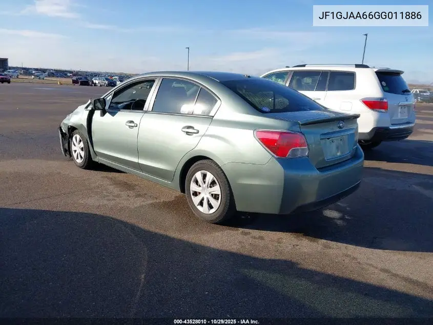 JF1GJAA66GG011886 2016 Subaru Impreza 2.0I