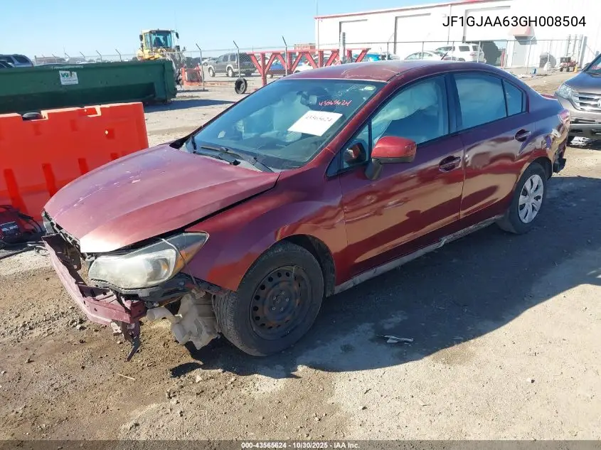 JF1GJAA63GH008504 2016 Subaru Impreza 2.0I
