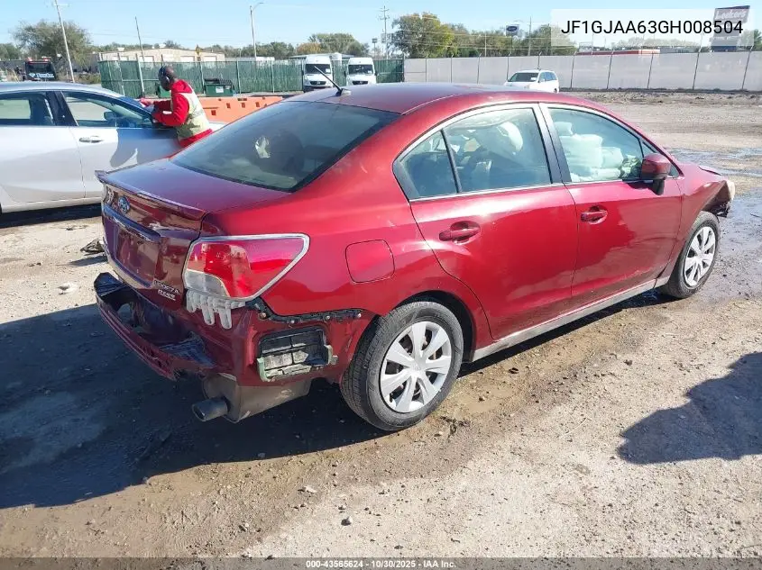 JF1GJAA63GH008504 2016 Subaru Impreza 2.0I